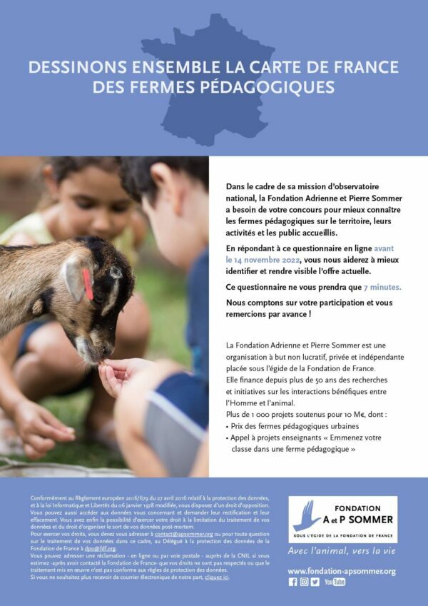 Fondation A et P Sommer - Recensement fermes pédagogiques 2022