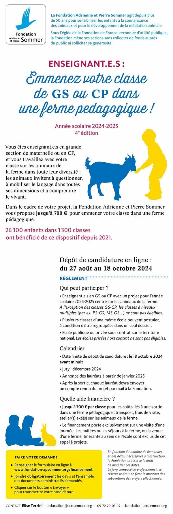 @Fondation Adrienne et Pierre Sommer_APEnseignants 2024-2025 image