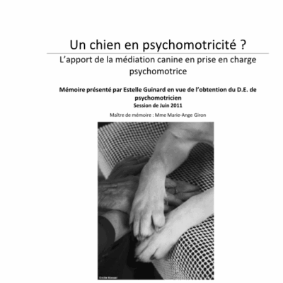 Un chien en psychomotricité ?